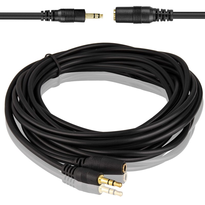 Inovat 1.5M 5 Feet 3.5mm Jack Audio Stereo Earphone M/F Extension Cable Cord Male to Female - Image 1